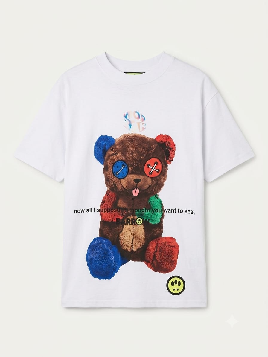 Playera Oso Barrow botones oversize